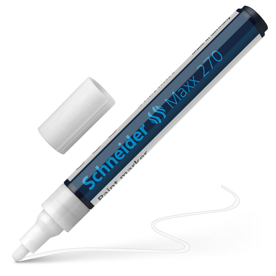 Lackmarker Maxx 270, 1-3 mm, weiß SCHNEIDER SN127049 SCHNEIDER 127049  1-3mm