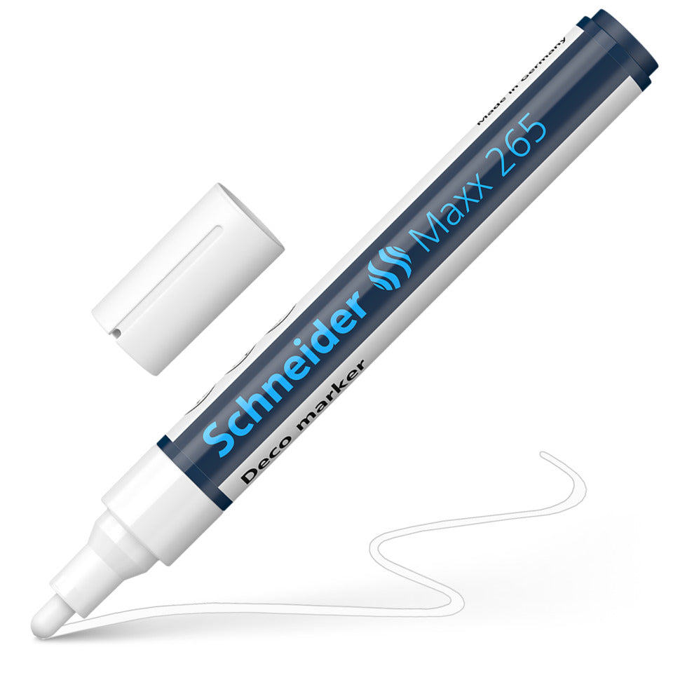 Decomarker Maxx 265, Rundspitze, 2-3 mm, weiß SCHNEIDER 126549 SCHNEIDER 126549 1-3mm