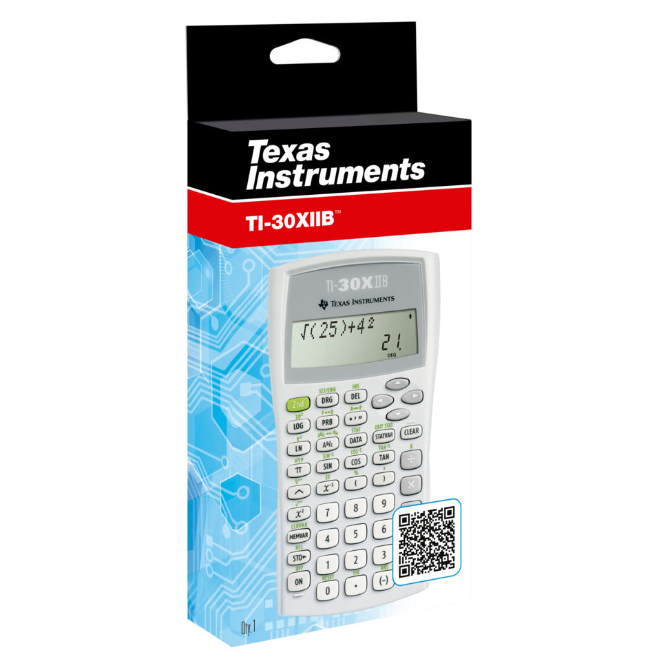 Schulrechner zweizeilig, Batteriebetrieb TEXAS INSTRUMENTS TI-30X IIB TEXAS 754747 TI30X II Batterie