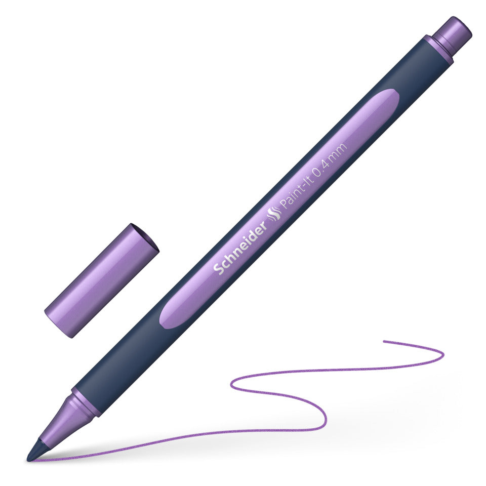 Rollerball Paint-It 050, Ultra-Smooth Spitze, 0,4 mm, frosted violet metallic SCHNEIDER ML05001140 SCHNEIDER ML05001140/0,4mm