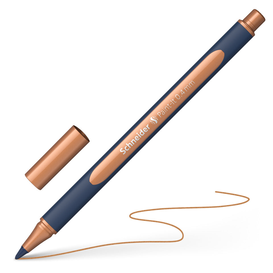 Rollerball Paint-It 050, Ultra-Smooth Spitze, 0,4 mm, copper metallic SCHNEIDER ML05001102 SCHNEIDER ML05001102/0,4mm