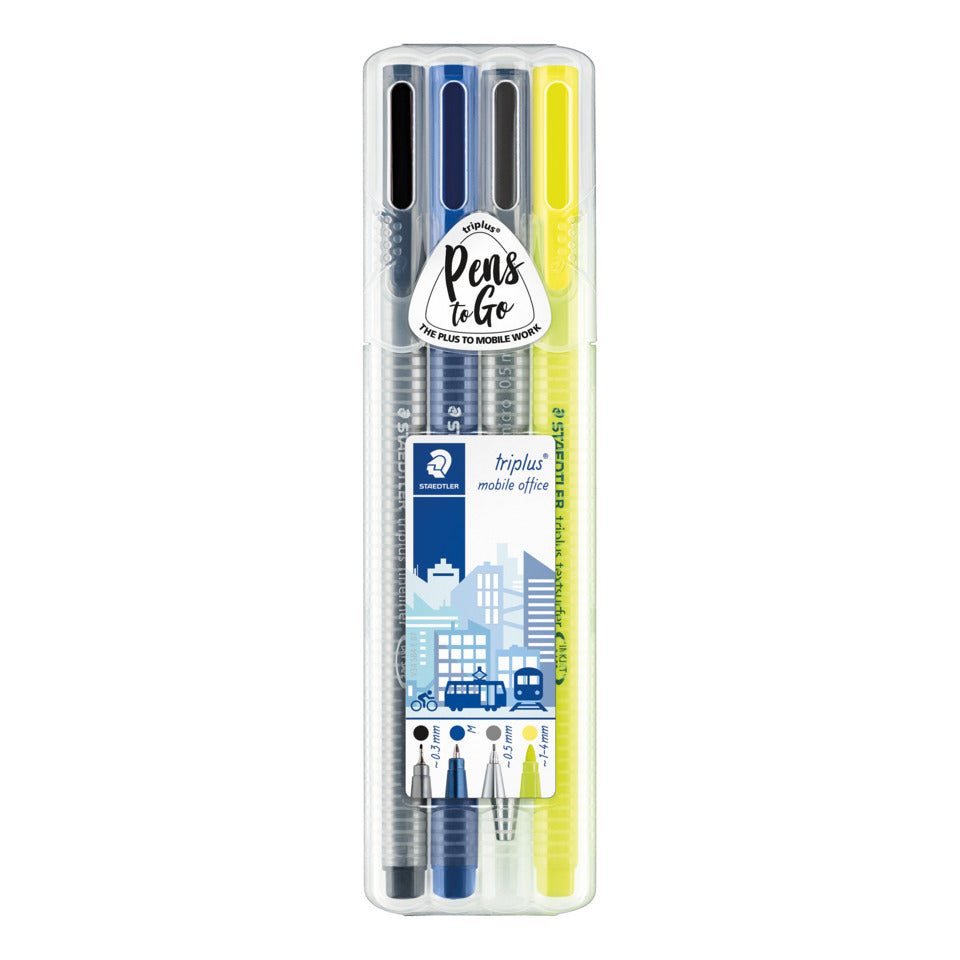 Schreibgeräteset triplus® mobile office STAEDTLER 34SB4 STAEDTLER 34SB4  4Stifte