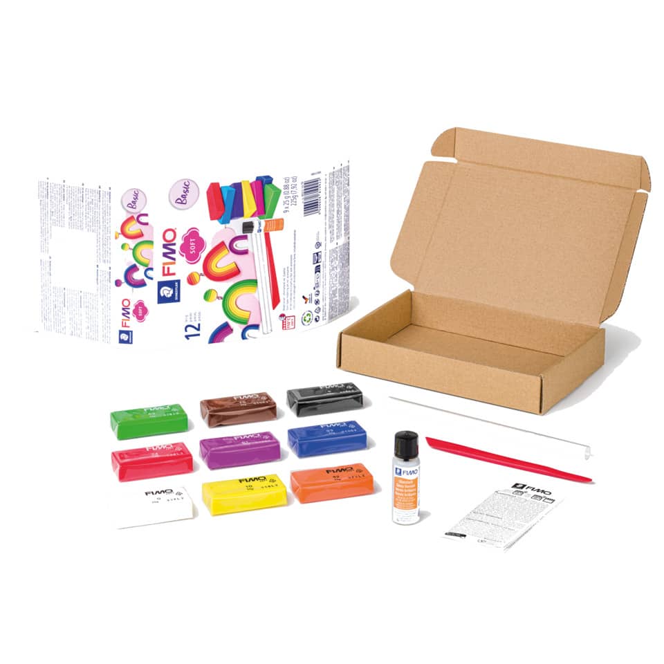 Modelliermasse FIMO® soft Basis-Set, 225g, sortiert STAEDTLER 8023 10 STAEDTLER 802310 Soft