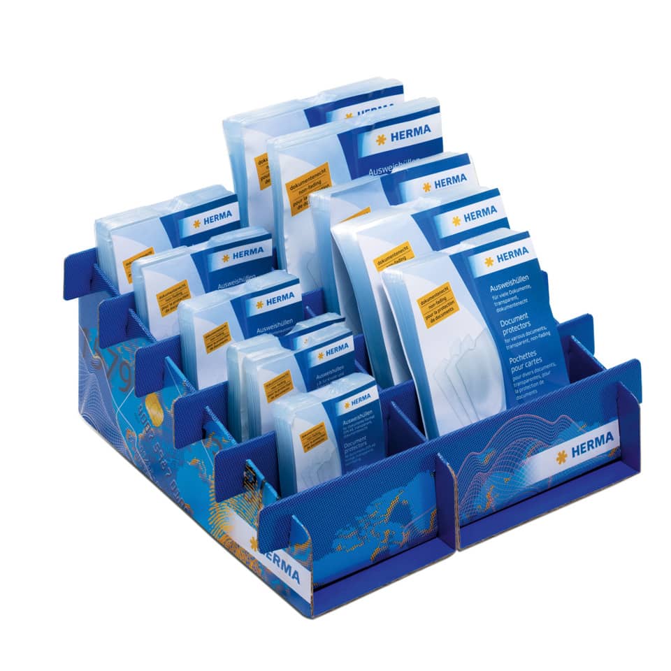 Ausweishüllen-Display, 300 Stück, sortiert HERMA 5000 HERMA 5000  300St sort.