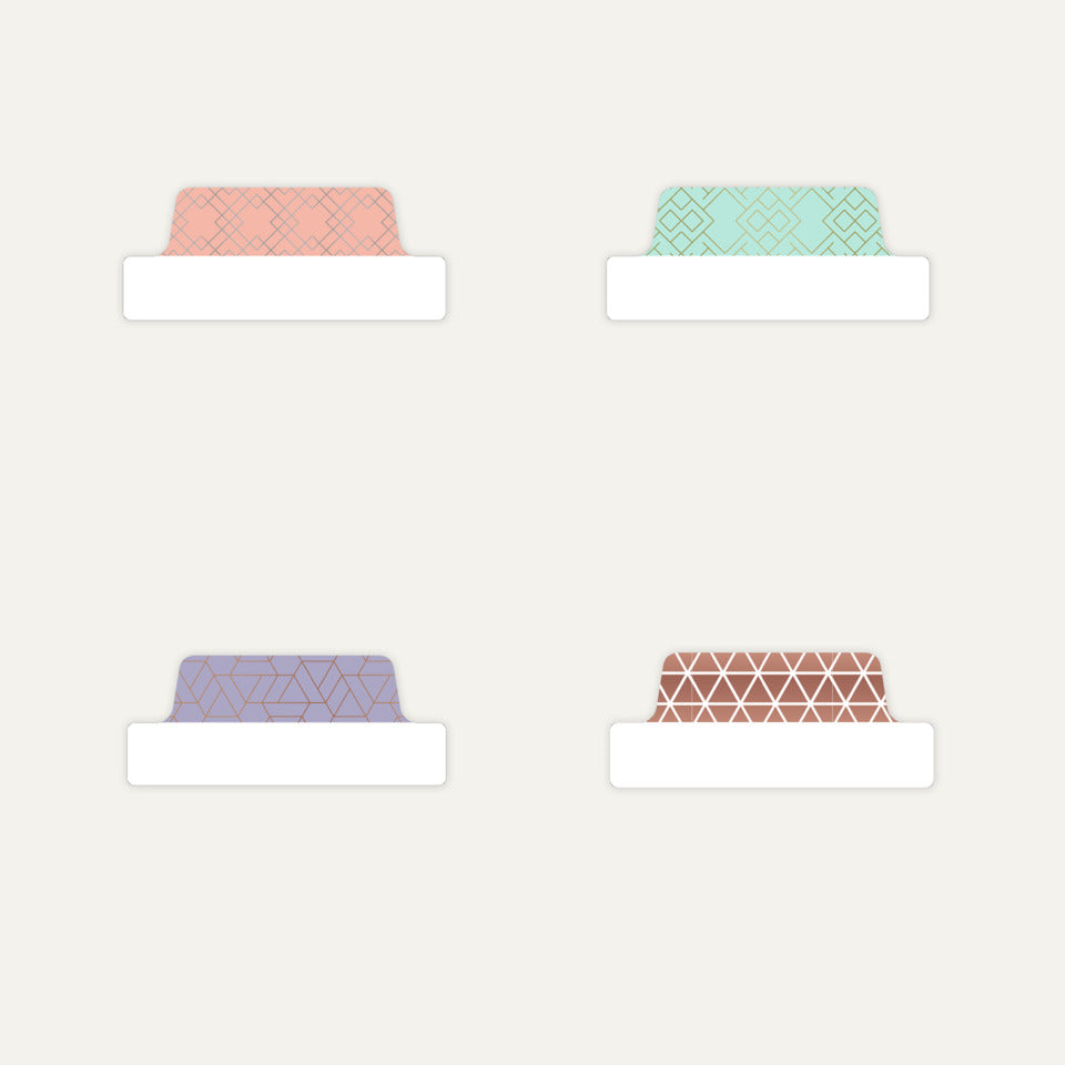 Haftmarker 24 Stück 63,5x25,4mm   mint-gold, rosé gold, rosé silber, lila-kupfer AVERY ZWECKFORM 30123