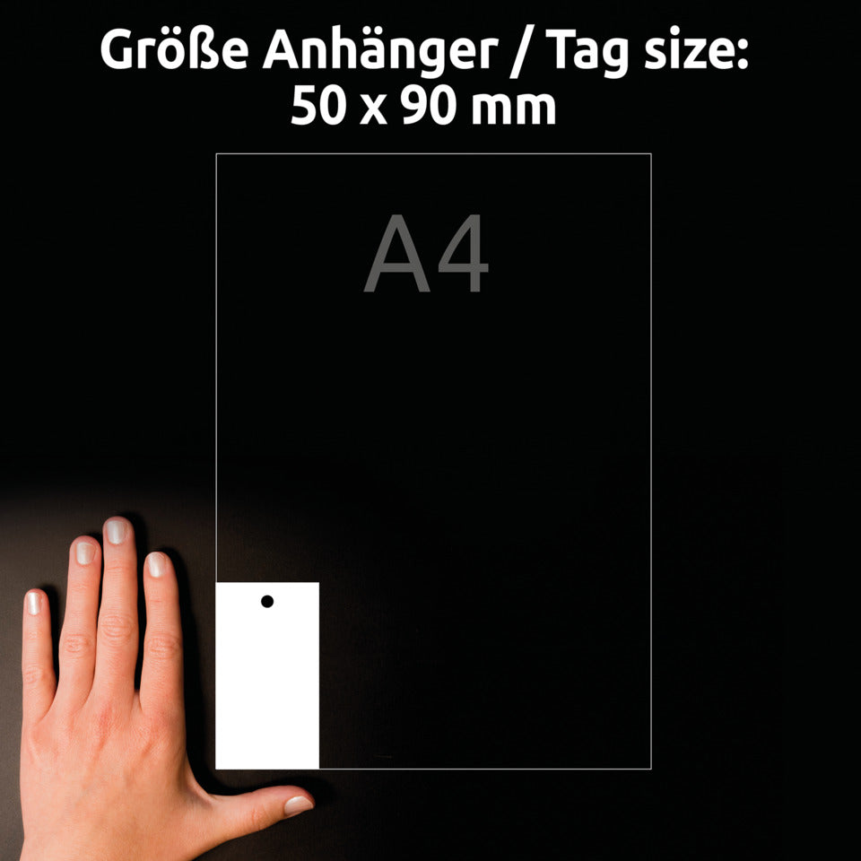 Auszeichnungsetiketten, 90x50mm, beidseitig beschichtet, 100 Stück AVERY ZWECKFORM T2001-10