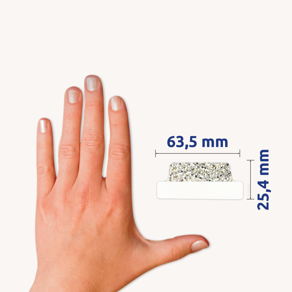 Haftmarker 16 Stück 63,5x25,4mm  silber AVERY ZWECKFORM 74179