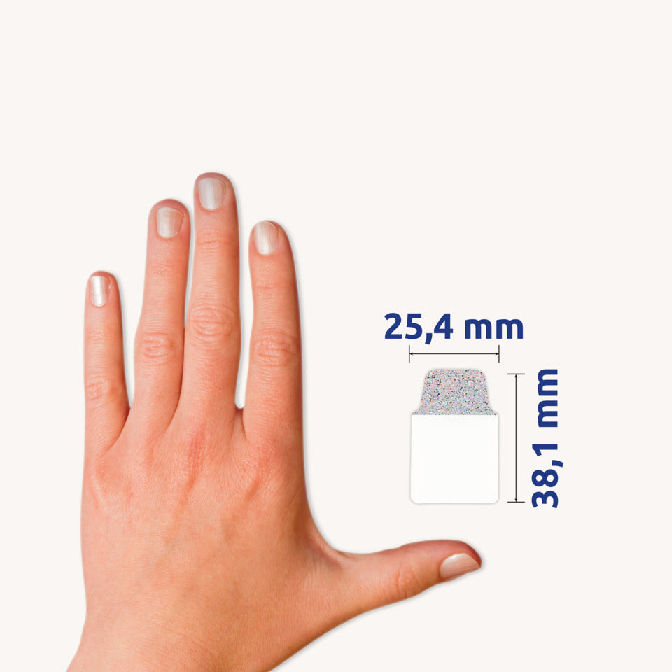 Haftmarker 32 Stück 25,4x38,1mm  silber AVERY ZWECKFORM 74178 AVERY ZWECKFORM  74178
