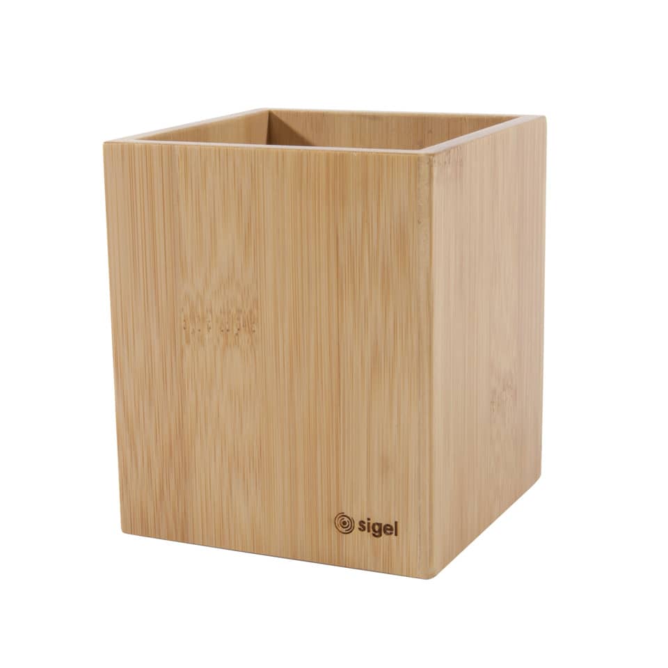 Schreibköcher Bambus, 92 x 106 x 92 mm, natur SIGEL SA204 SIGEL SA204 92x106x92mm