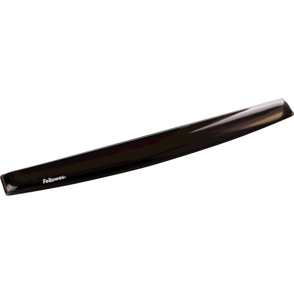 Tastatur-Handgelenkauflage Crystals Gel, 487 x 59 x 25 mm, schwarz FELLOWES 9112201
