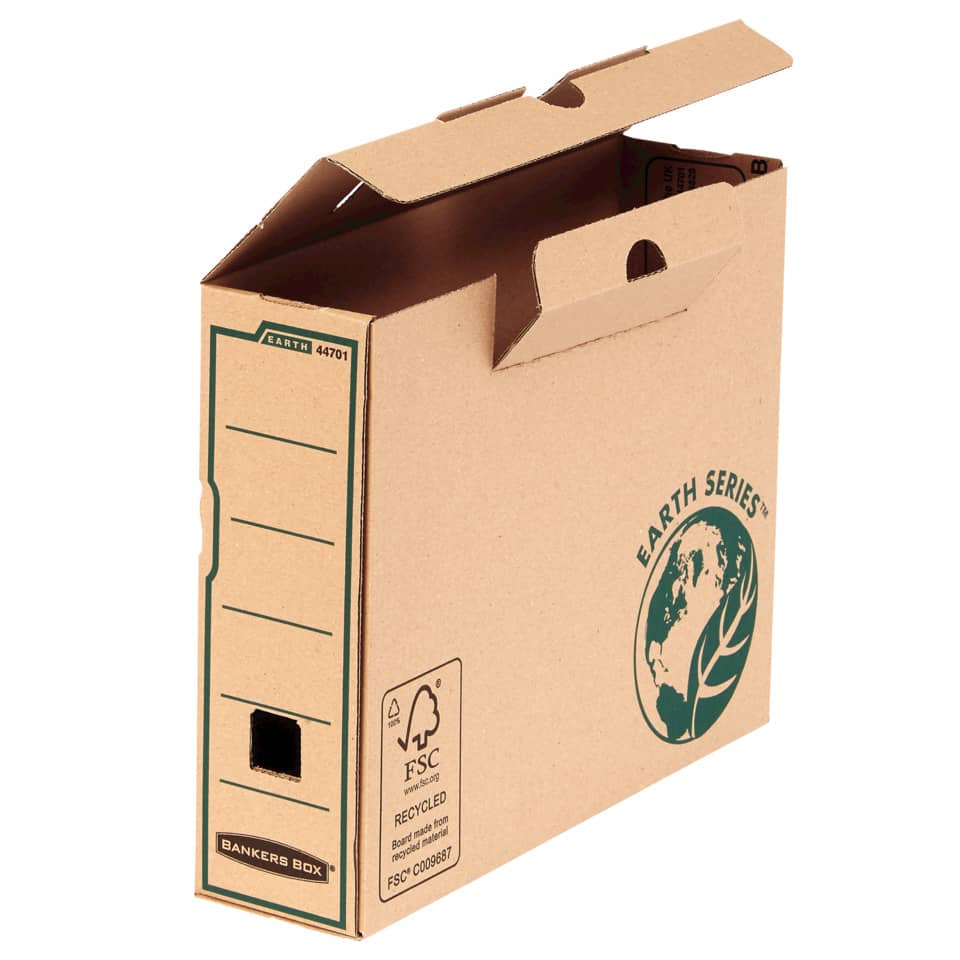 Archivschachtel Bankers Box® Earth Series, 83 x 254 x 319 mm, braun BANKERS BOX 4470101 FELLOWES 4470101 R-Kive