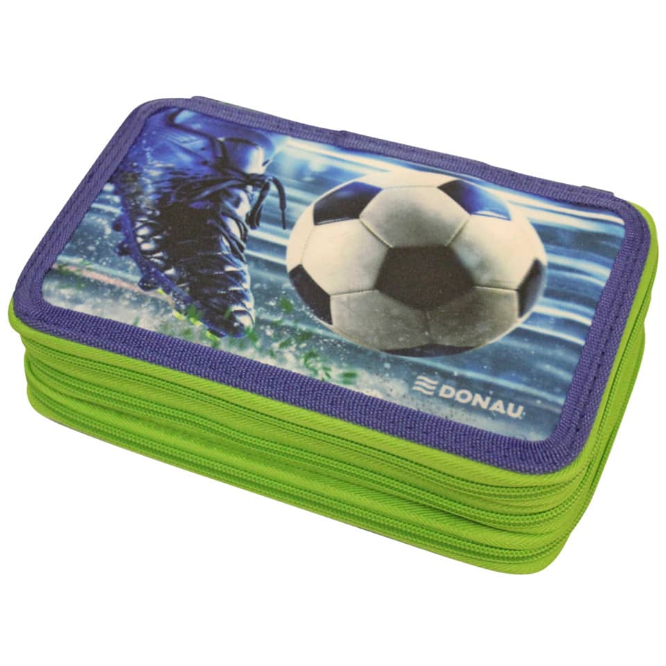 Schüleretui Fußball, 3-Stock, gefüllt DONAU 6776100-13 DONAU 6776100-13 gefüllt