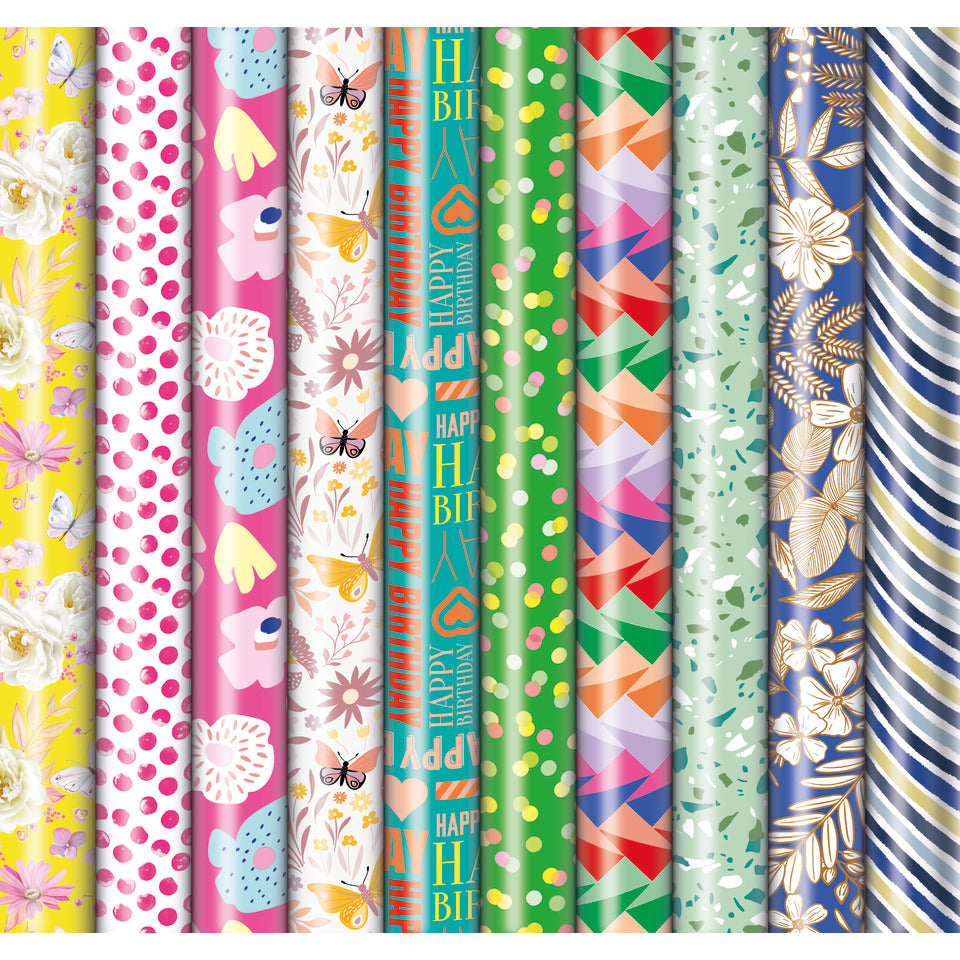 Geschenkpapierrolle 2mx70cm Präsenta sor   959121 ZÖWIE 33003 656221 ZÖWIE 33003 656221 555221