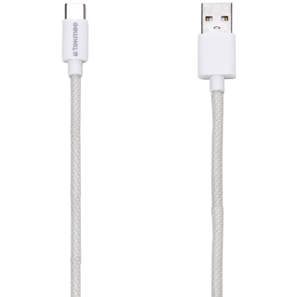 Ladekabel USB-A/USB-C, fishnet, weiß TEKMEE 40430166 TEKMEE 40 43 01 66