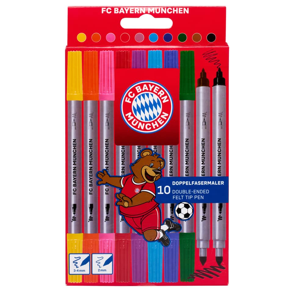 Doppelfasermaler, 10er-Set FC BAYERN 31945