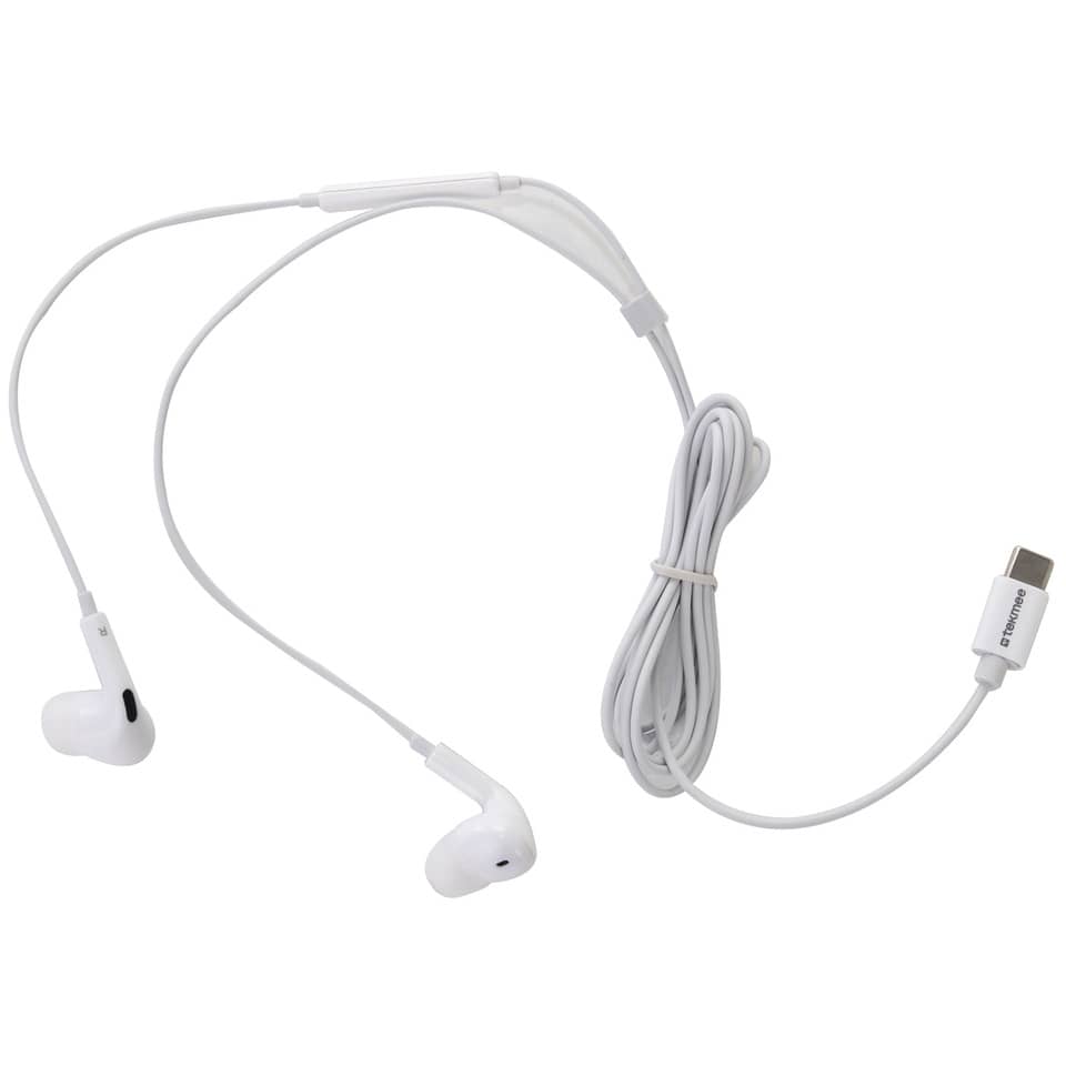 Kopfhörer In-Ear mit Kabel, Stereo, USB-C, weiß TEKMEE 40430163 TEKMEE 40 43 01 63 weiß