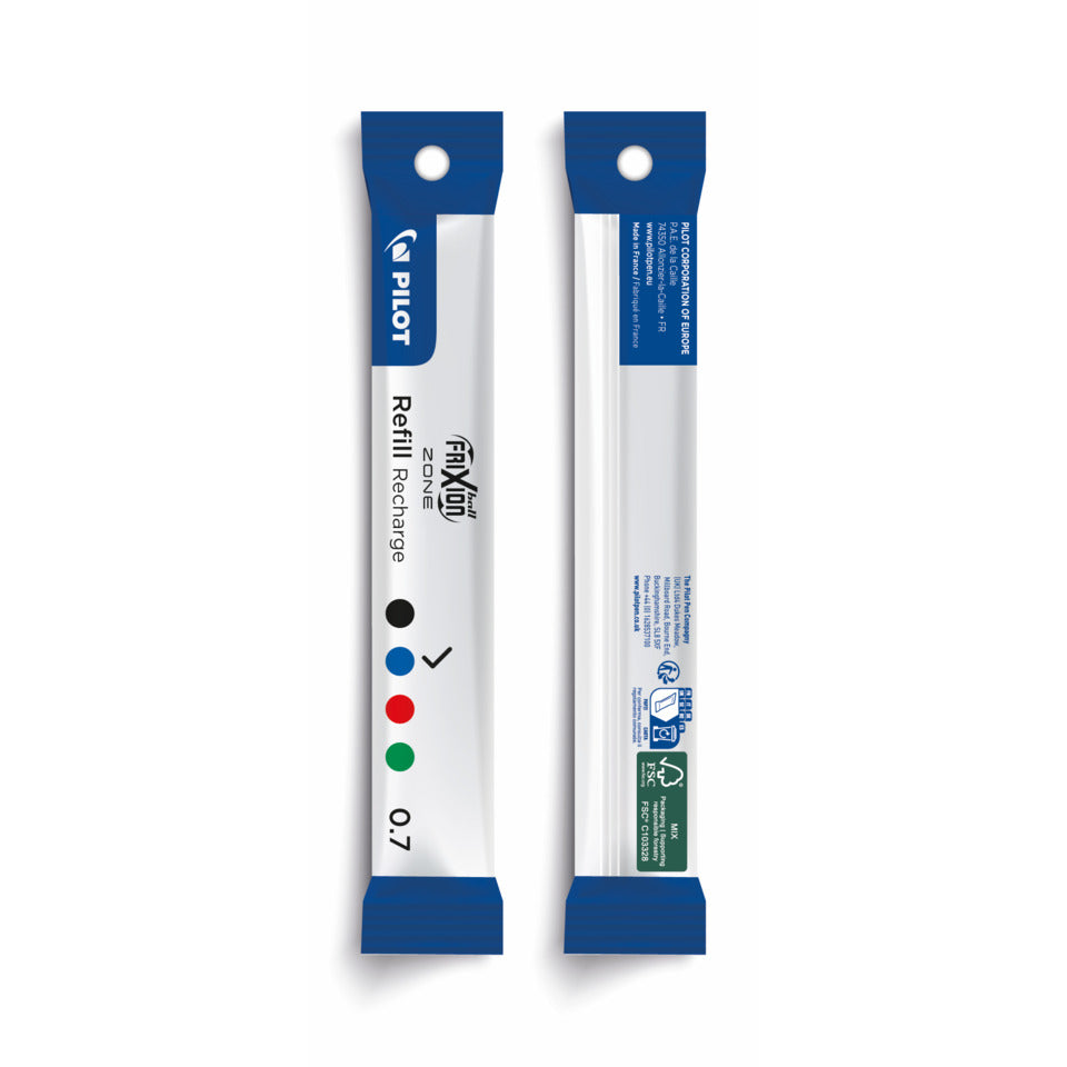 Tintenrollermine für FriXion Zone/Ball/Clicker, 0,4mm, blau PILOT BLS-FR7-Zone-L PILOT BLS-FR7-Zone-L 2273003