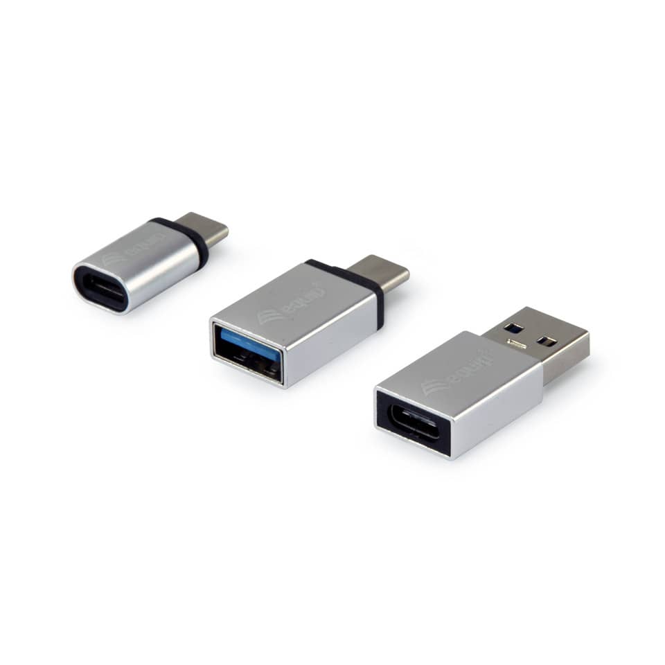 OTG-Adapter für USB-C/A, 5Gbps, 3er Set EQUIP 133475/364715