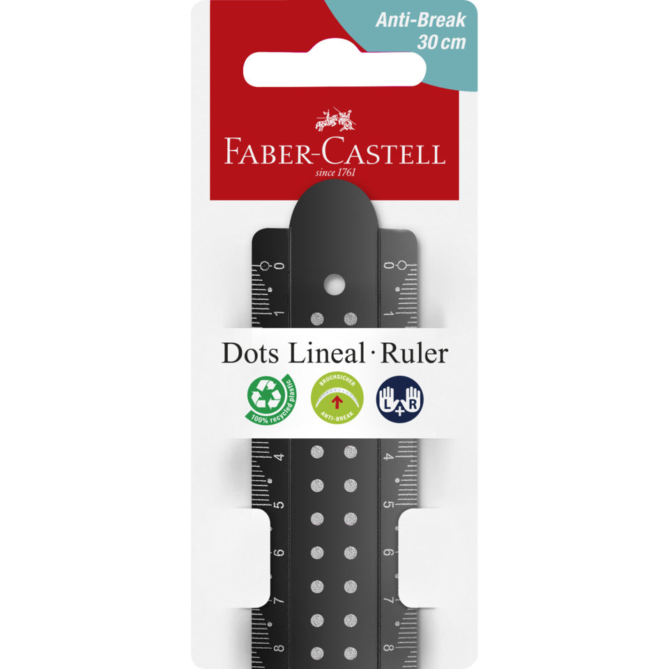 Lineal Dots, 30cm, sortiert FABER CASTELL 172130 FABER-CASTELL 172130