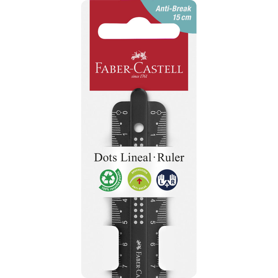Lineal Dots, 15cm, sortiert FABER CASTELL 172115 FABER-CASTELL 172115