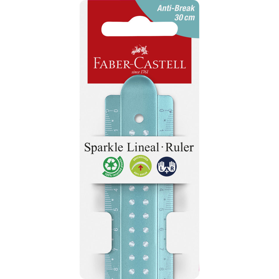 Lineal Sparkle, 30cm, sortiert FABER CASTELL 172030 FABER-CASTELL 172030