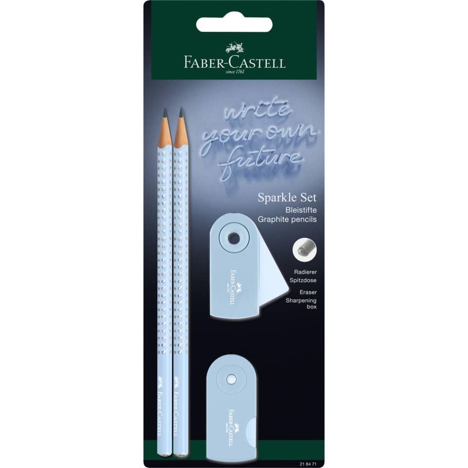 Schreibset Sparkle, 4-teilig, sky blue FABER CASTELL 218471 FABER-CASTELL 218471