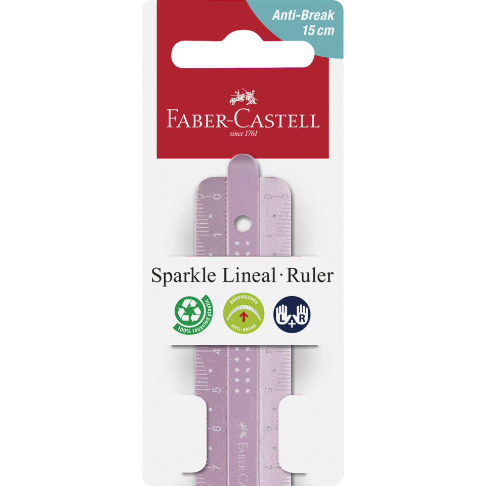 Lineal Sparkle, 15cm, sortiert FABER CASTELL 172015 FABER-CASTELL 172015