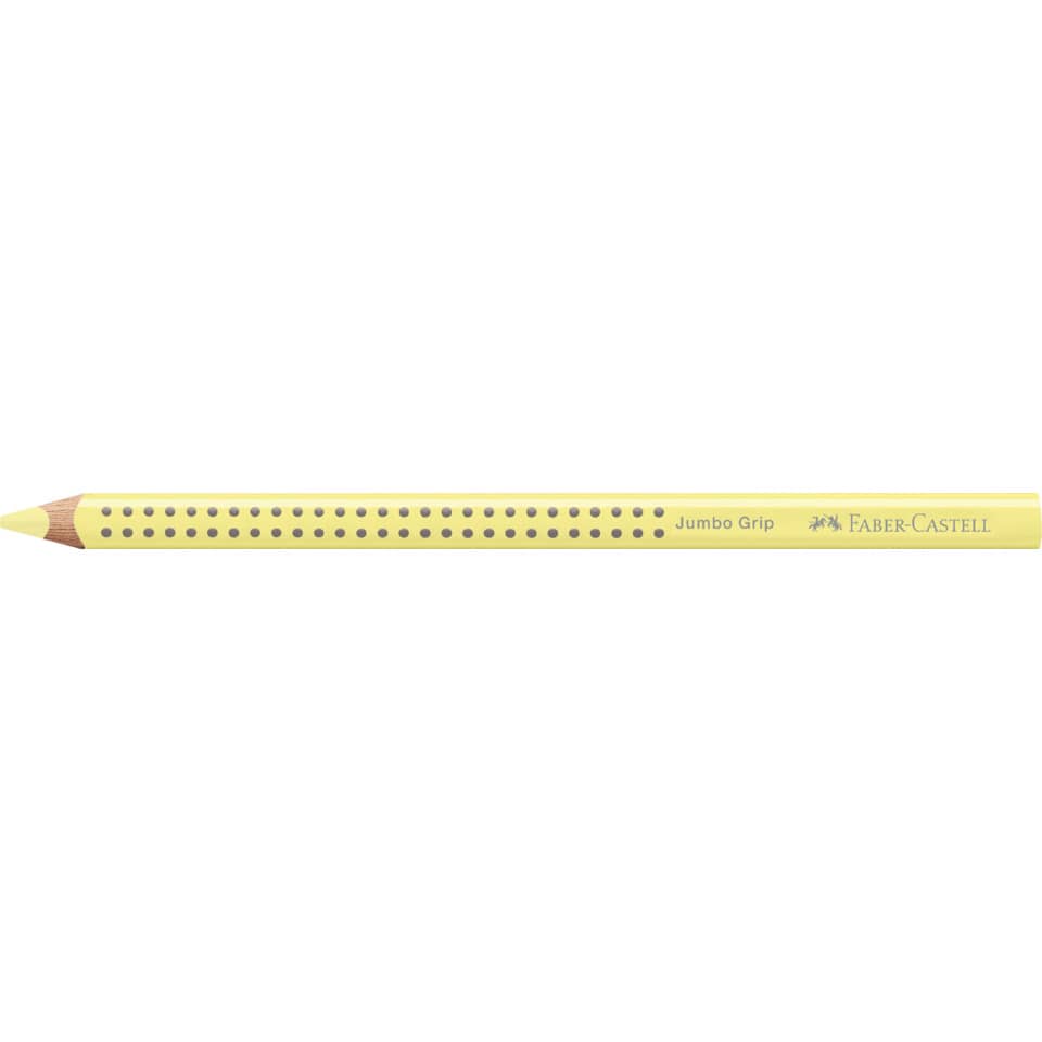 Farbstift Jumbo Grip, 5,3mm, pastellgelb FABER CASTELL 114806