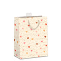 Geschenktragtasche Herzen, 32x26x12cm, Zuckerrohrpapier SKORPION 7549-2302-L SKORPION 7549-2302-L 32x26x12cm