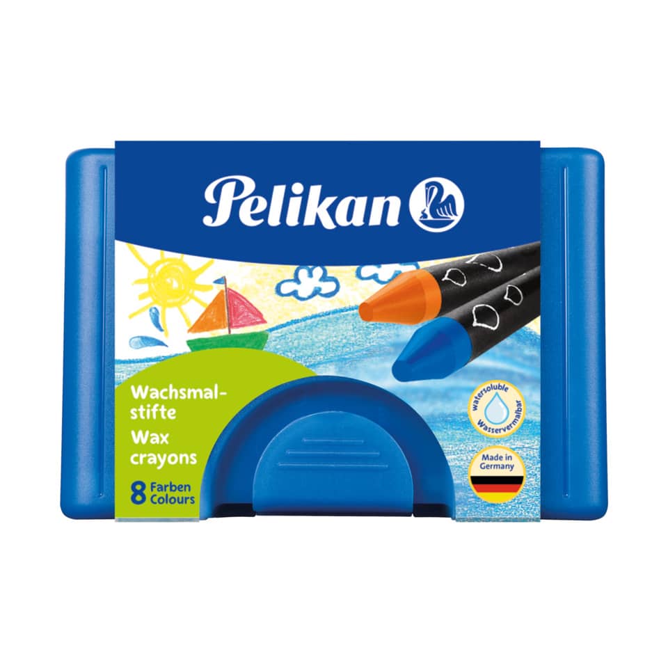 Wachsmalstiftetui wasserlöslich, 8 Stück, blau PELIKAN 300008325 PELIKAN 300008325 722959 666/8 WL