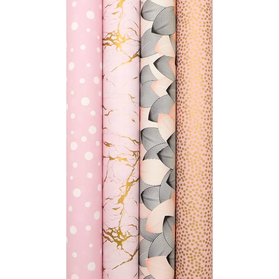 Geschenkpapierrolle Sweet Rose, 2mx70m, sortiert  1330-24363/PBS 1330-24363/PBS Sweet Rose