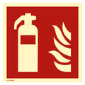 Hinweisschild "Feuerlöscher" ISO 7010 148 x 148 mm   Folie selbstklebend MOEDEL 57117 MOEDEL 57117  148x148mm