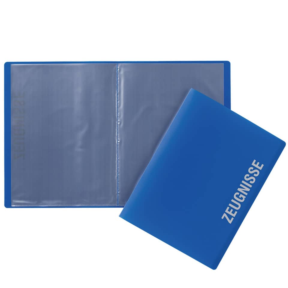 Zeugnismappe, A4, PP, blau PAGNA 21008-07