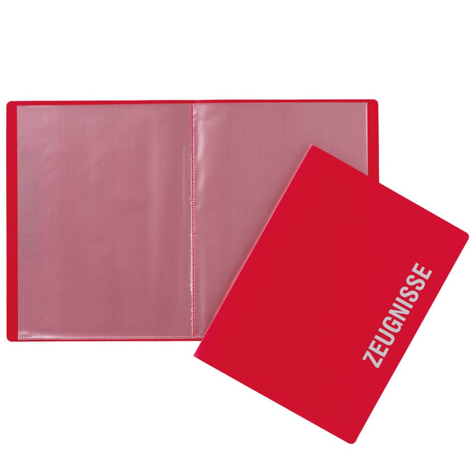 Zeugnismappe, A4, PP, rot PAGNA 21008-03