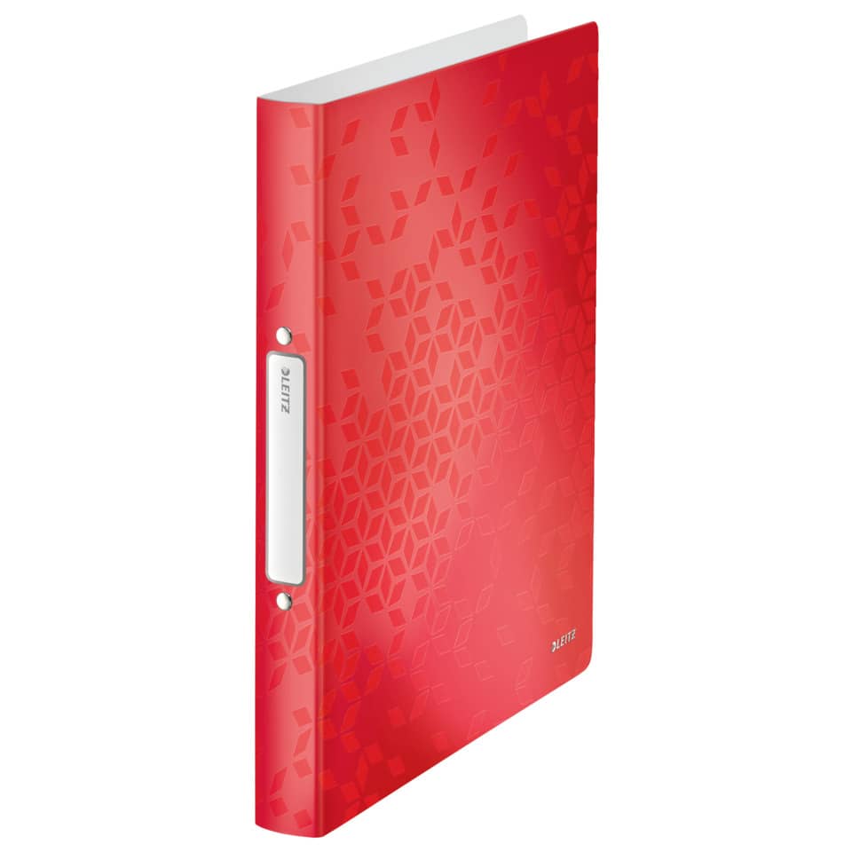 Ringbuch WOW, A4, PP, 2 Ringe, 25 mm, rot LEITZ 4257-00-26 LEITZ 4257-00-26 25mm PP