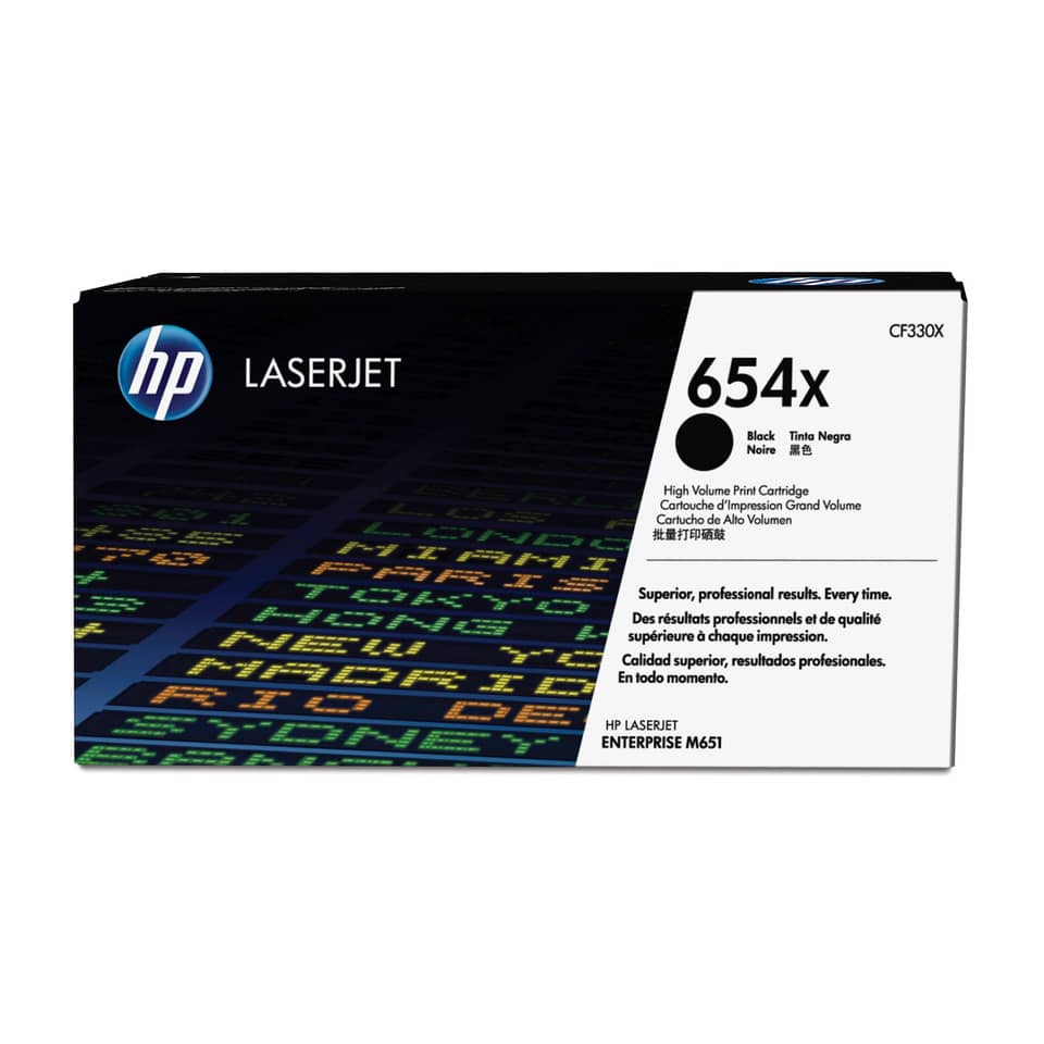 Lasertoner Nr. 654X HY, 20.500 Seiten, schwarz HP CF330X