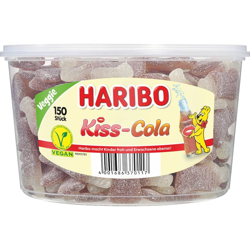 Fruchtgummi Kiss-Cola, 150 Stück HARIBO 140450008