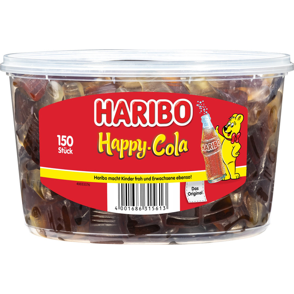 Fruchtgummi Happy Cola, 150 Stück HARIBO 201526008 HARIBO 201526008 150ST