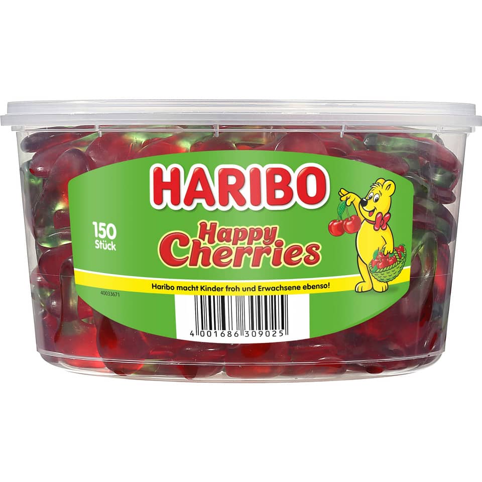 Fruchtgummi Happy Cherries, 150 Stück HARIBO 139605006 HARIBO 139605006 150ST