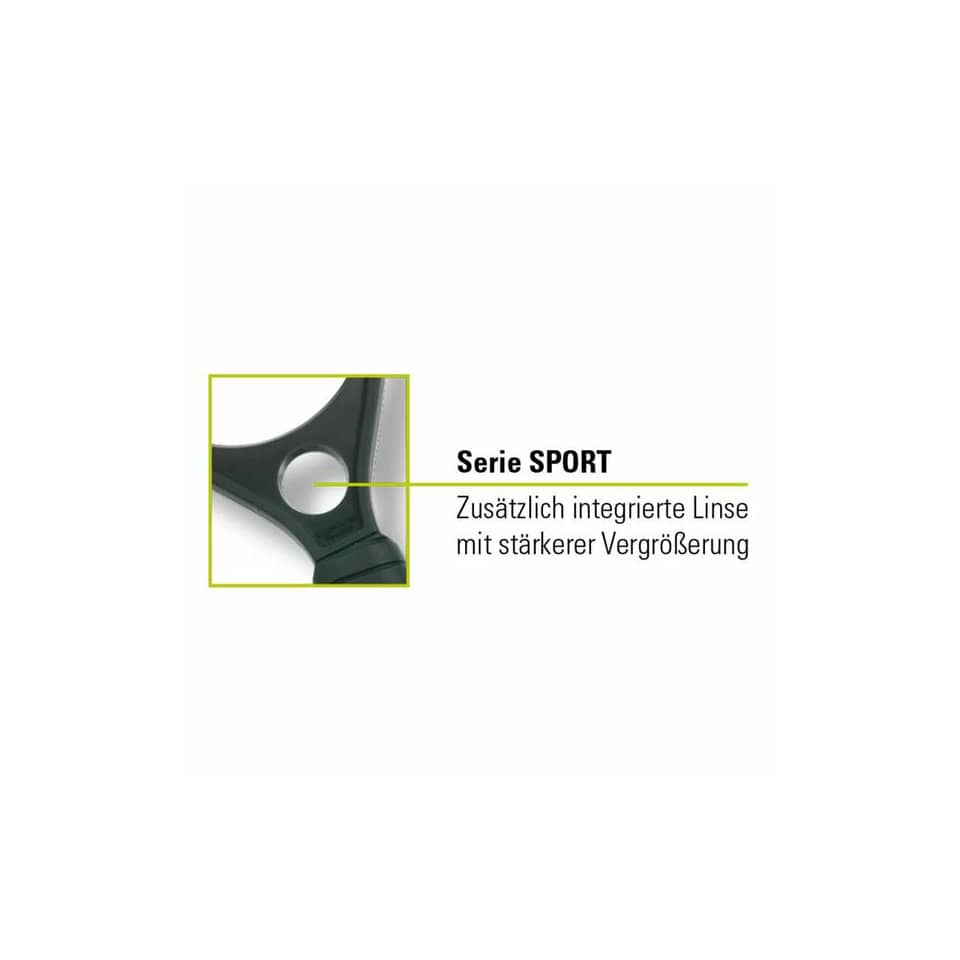 Leselupe SPORT, Ø 50 / 15 mm, Vergrößerung 2,5 x / 5 x ECOBRA 810150 ECOBRA 810150 Vergrößerung 2,5 x / 5 x