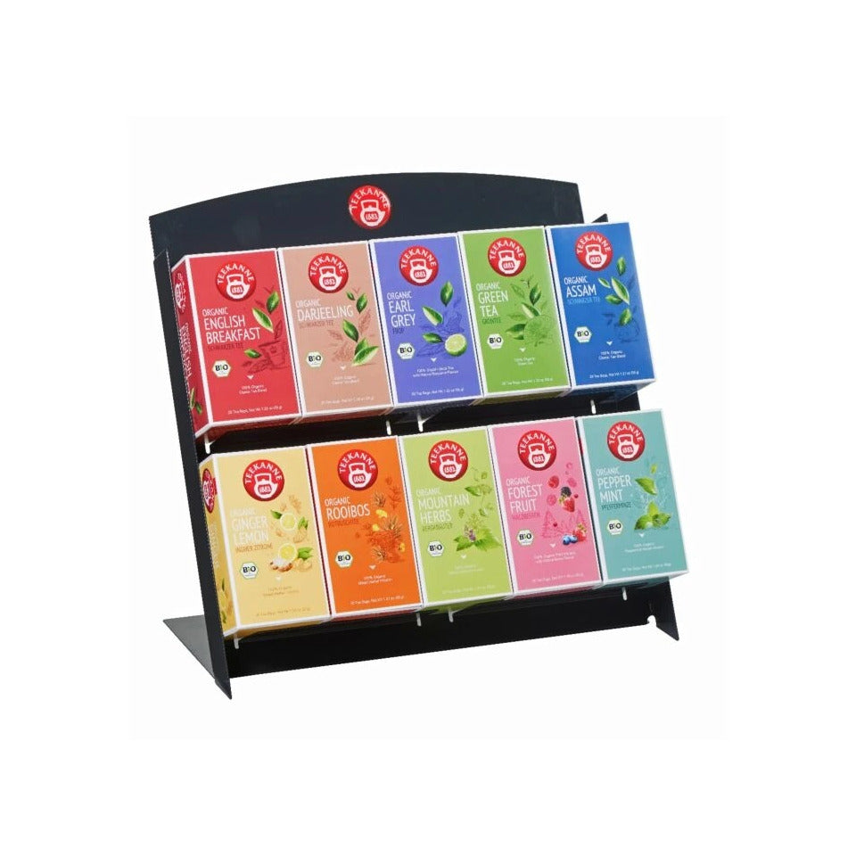Teebar 10er für Gastro Premium, Stahl, schwarz ohne Inhalt TEEKANNE 4009300016724