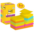 Haftnotizblock Super Sticky Z-Notes Promotion Carnival Collection, 76 x 76 mm, 12 x 90 Blatt POST-IT R330SSCARN-P8+4 POST-IT R330SSCARN-P8+4 76x76mm