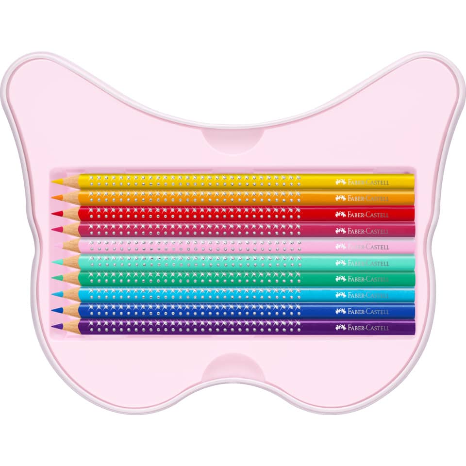 Farbstiftetui Sparkle, 20 Stück, sortiert FABER CASTELL 201971 FABER CASTELL 201971 Schmetterlingform