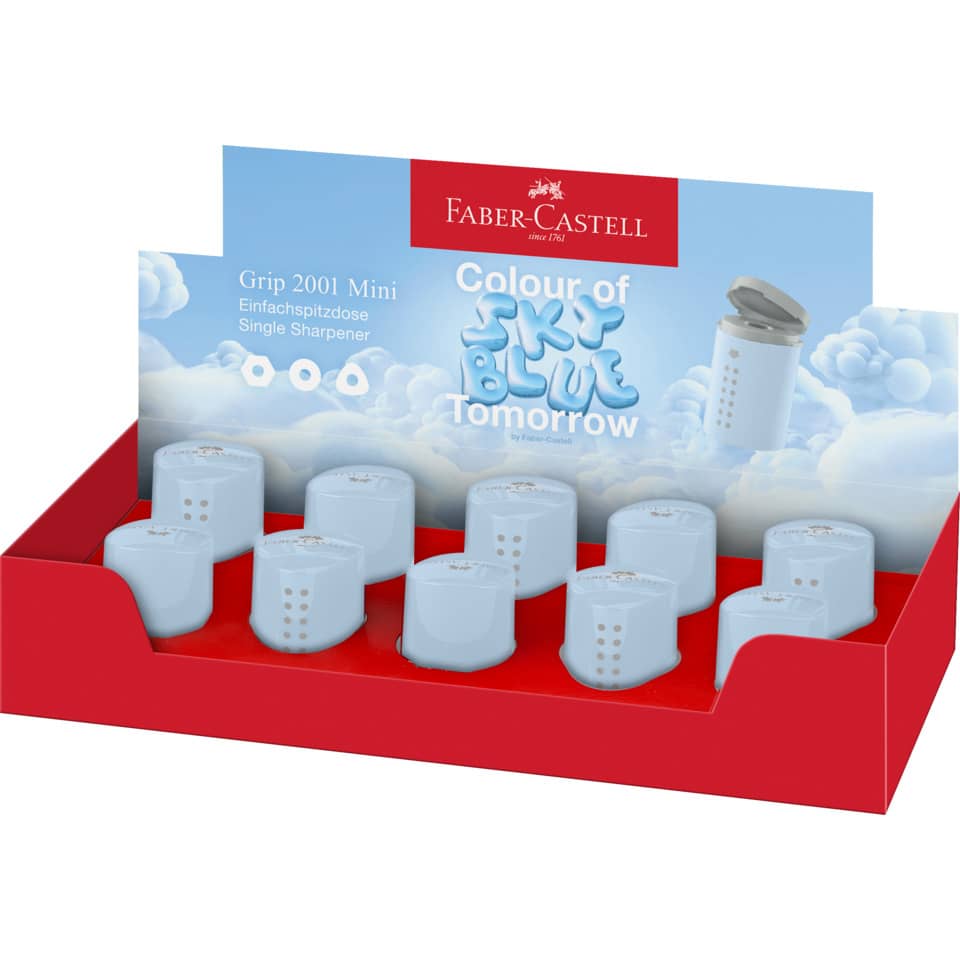 Dosenspitzer einfach Grip 2001, sky blue FABER CASTELL 183774