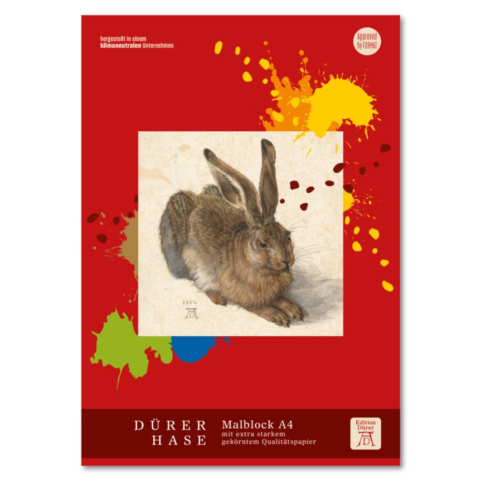 Zeichenblock Dürer Hase, A4, 100g/m², 50 Blatt EDITION DÜRER 053330000 FORMAT 053330000 Dürer Hase
