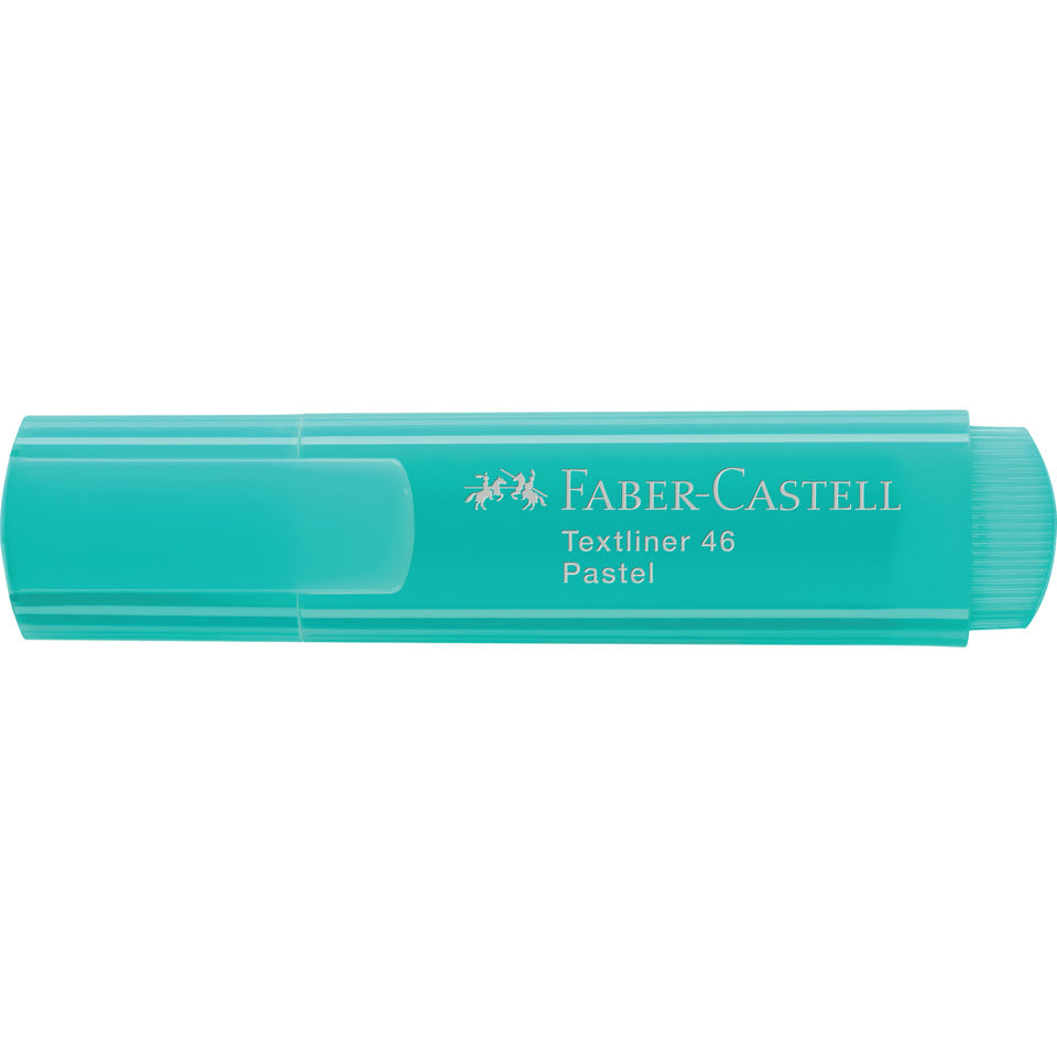 Textmarker Superfluorescent 46, 1-5mm, pastell türkis FABER CASTELL 154658