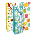 Flaschentragetasche Colorful Birthday, 36 x 26 x 13 cm, sortiert  1584-24353/PBS 1584-24353/PBS 36x26x13cm sortiert