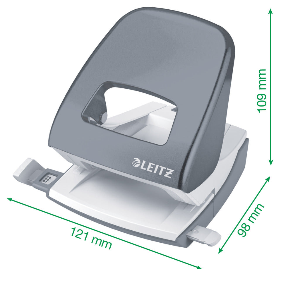Locher NeXXt WOW, 30 Blatt, Anschlagschiene, Metall, Blister, perlweiß LEITZ 5008-20-01 LEITZ 5008-20-01 NeXXt Blister