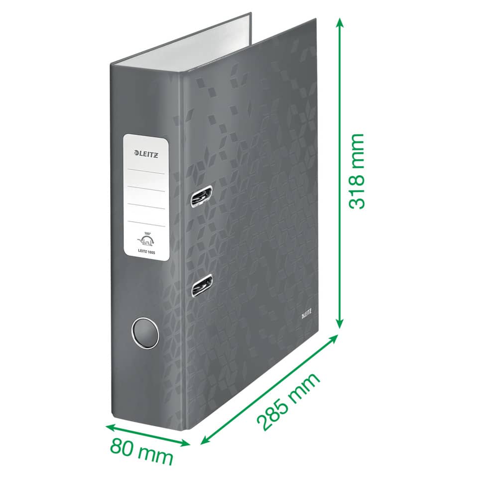 Qualitäts-Ordner 180° WOW, A4, 80mm, sortiert LEITZ 1005-10-99