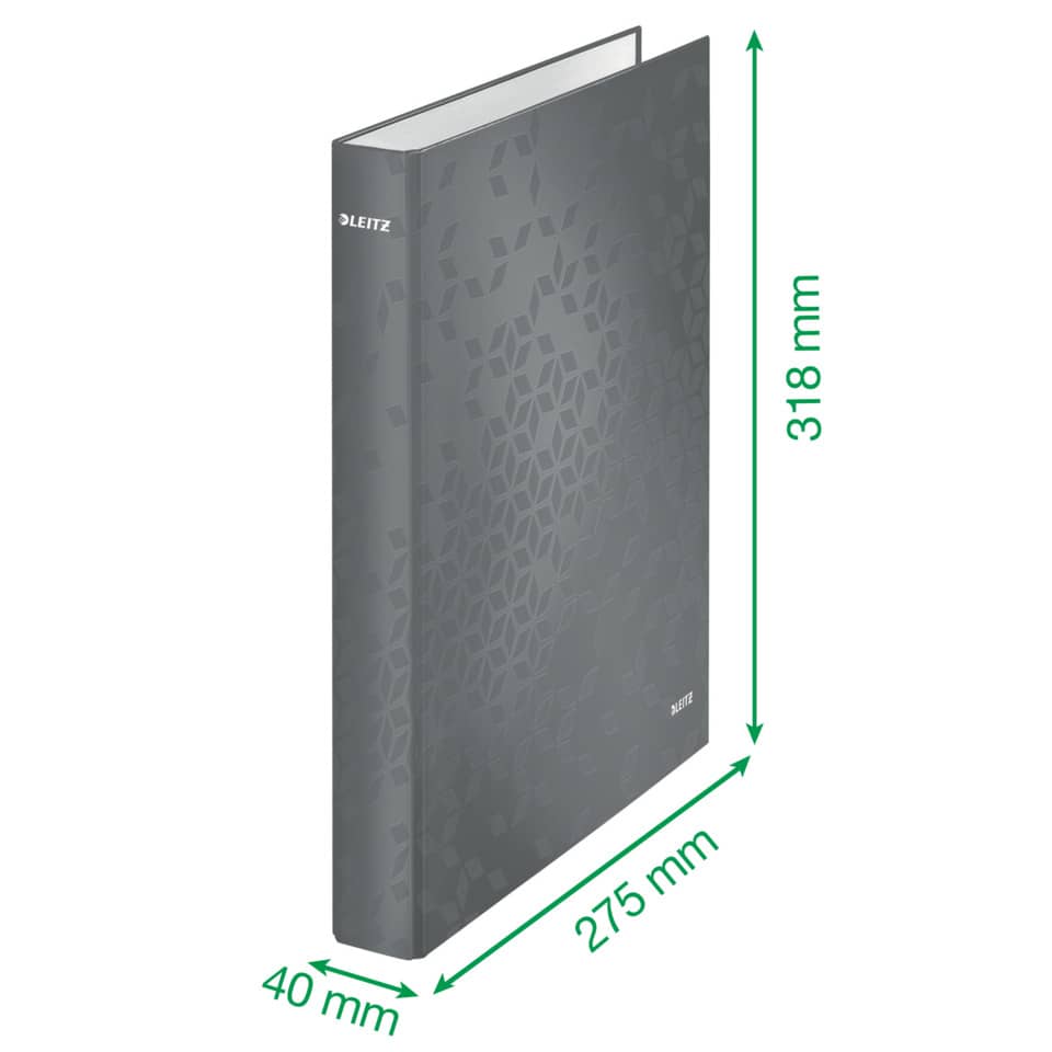 Ringbuch WOW, A4+, PP, 2 Ringe, 25 mm, violett LEITZ 4241-00-62